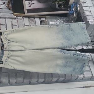 Lee High rise cropped Wide Leg Sz 26 jeans Nwot